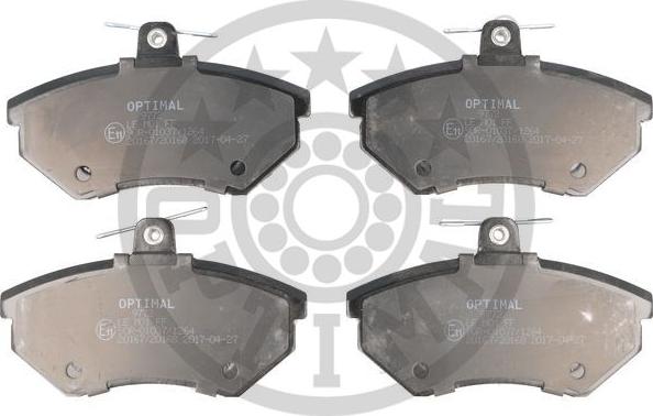 Optimal BP-09772 - Brake Pad Set, disc brake autospares.lv