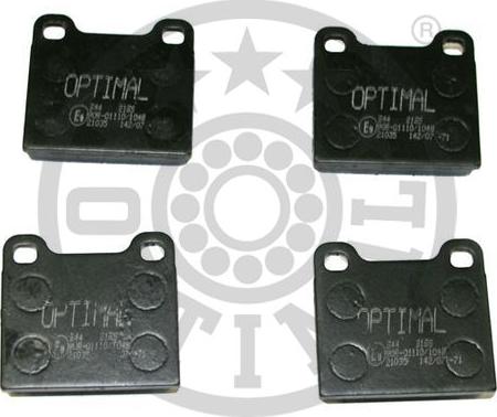 Optimal BP-02196 - Brake Pad Set, disc brake autospares.lv