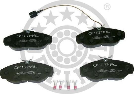 Optimal BP-10490 - Brake Pad Set, disc brake autospares.lv