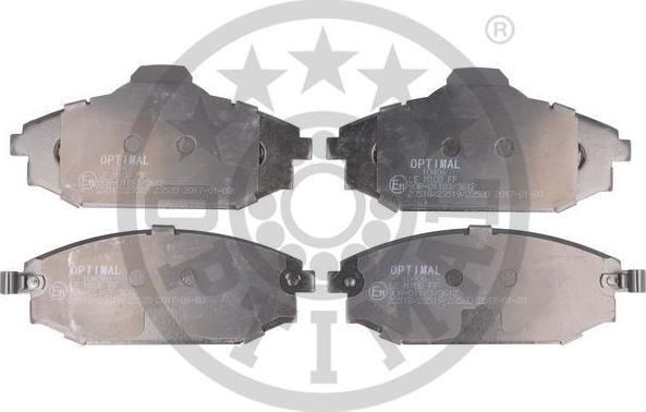 Optimal BP-10406 - Brake Pad Set, disc brake autospares.lv