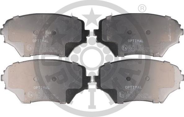 Optimal BP-10551 - Brake Pad Set, disc brake autospares.lv