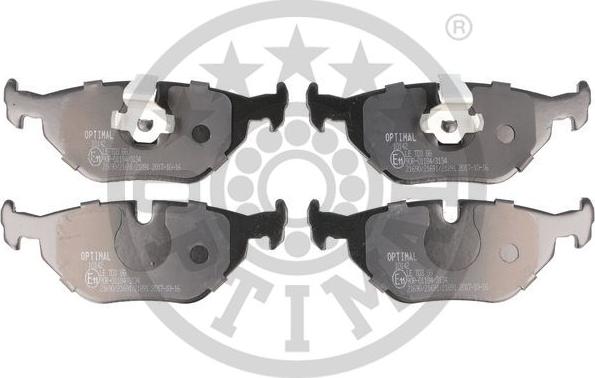 Optimal BP-10142 - Brake Pad Set, disc brake autospares.lv