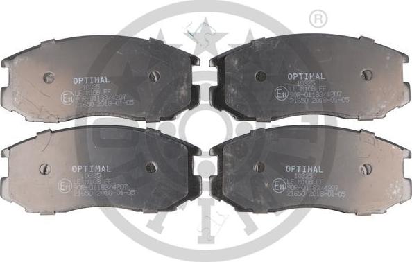 Optimal BP-10325 - Brake Pad Set, disc brake autospares.lv