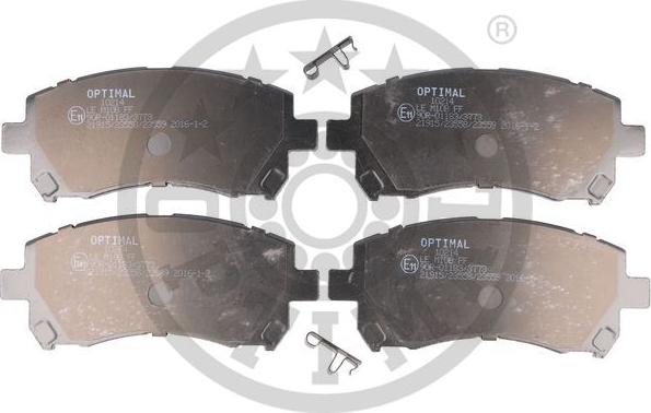 Optimal BP-10214 - Brake Pad Set, disc brake autospares.lv