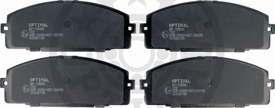 Optimal BP-13006 - Brake Pad Set, disc brake autospares.lv