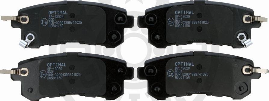 Optimal BP-13029 - Brake Pad Set, disc brake autospares.lv