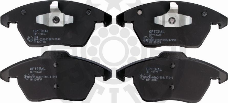 Optimal BP-13024 - Brake Pad Set, disc brake autospares.lv