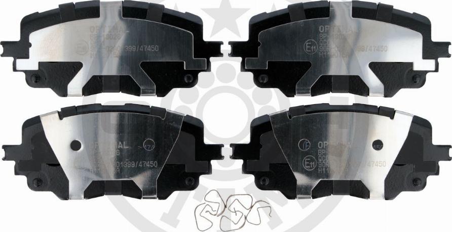 Optimal BP-13026 - Brake Pad Set, disc brake autospares.lv