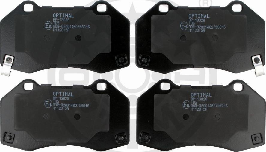 Optimal BP-13028 - Brake Pad Set, disc brake autospares.lv