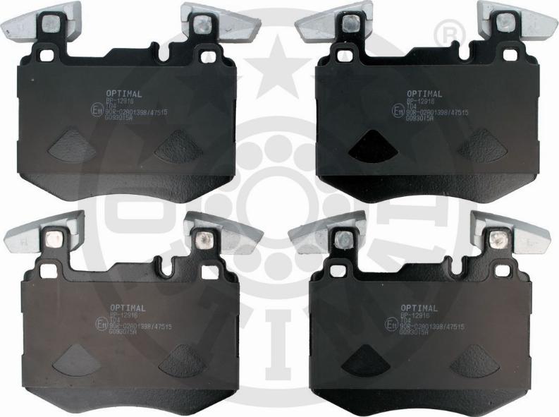 Optimal BP-12916 - Brake Pad Set, disc brake autospares.lv