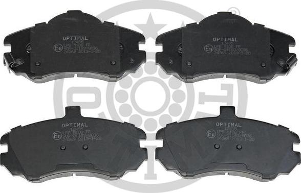 Optimal BP-12495 - Brake Pad Set, disc brake autospares.lv