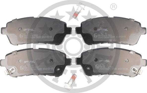 Optimal BP-12447 - Brake Pad Set, disc brake autospares.lv