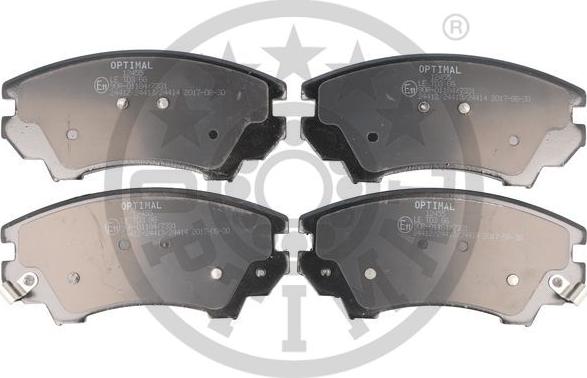 Optimal BP-12455 - Brake Pad Set, disc brake autospares.lv