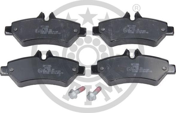 Optimal BP-12430 - Brake Pad Set, disc brake autospares.lv