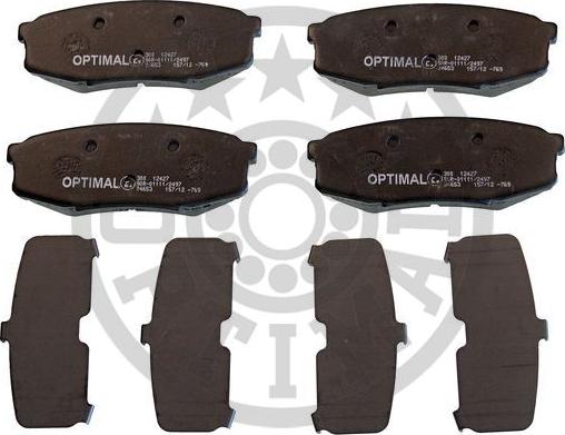 Optimal BP-12427 - Brake Pad Set, disc brake autospares.lv