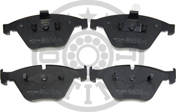 Optimal BP-12509 - Brake Pad Set, disc brake autospares.lv