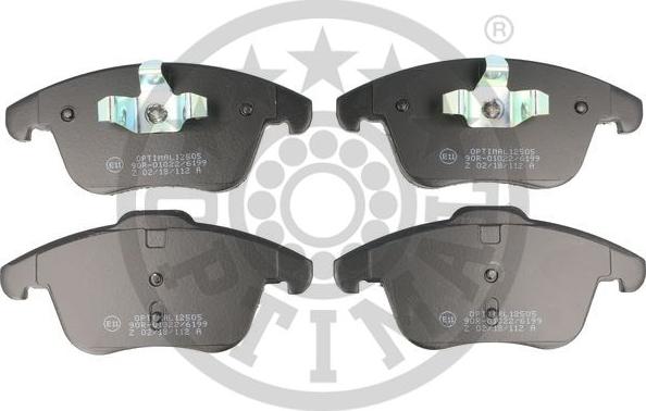 Optimal BP-12505 - Brake Pad Set, disc brake autospares.lv