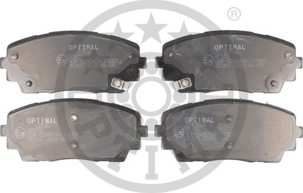 Optimal BP-12536 - Brake Pad Set, disc brake autospares.lv
