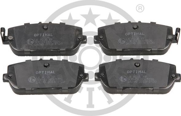 Optimal BP-12526 - Brake Pad Set, disc brake autospares.lv