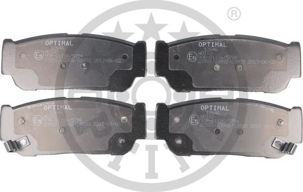 Optimal BP-12646 - Brake Pad Set, disc brake autospares.lv