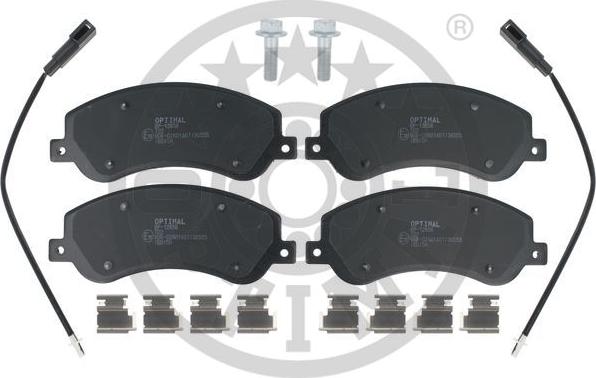 Optimal BP-12656 - Brake Pad Set, disc brake autospares.lv