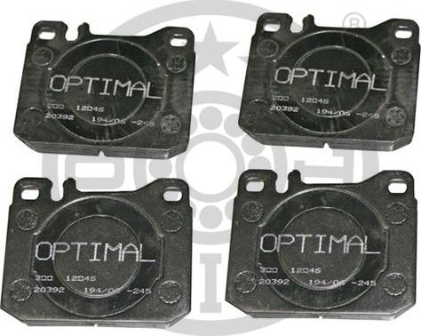 Optimal BP-12046 - Brake Pad Set, disc brake autospares.lv