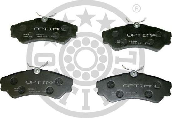 Optimal BP-12007 - Brake Pad Set, disc brake autospares.lv