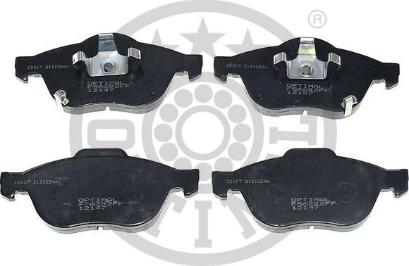 Optimal BP-12147 - Brake Pad Set, disc brake autospares.lv