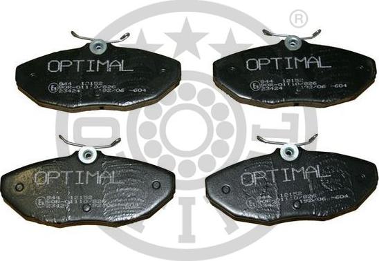 Optimal BP-12152 - Brake Pad Set, disc brake autospares.lv