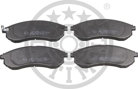 Optimal BP-12117 - Brake Pad Set, disc brake autospares.lv