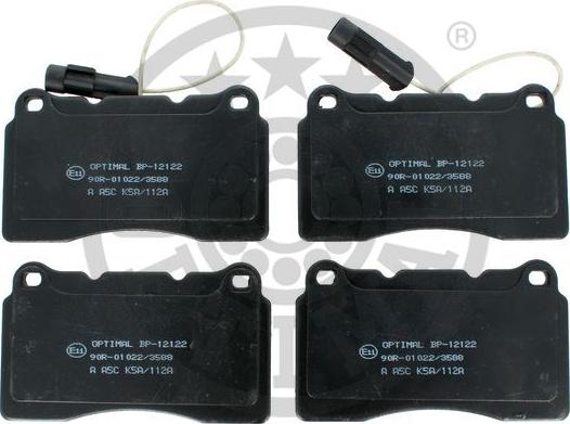 Optimal BP-12122 - Brake Pad Set, disc brake autospares.lv