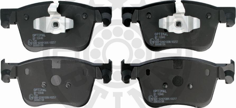 Optimal BP-12846 - Brake Pad Set, disc brake autospares.lv