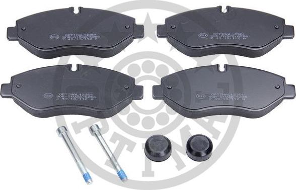 Optimal BP-12301 - Brake Pad Set, disc brake autospares.lv