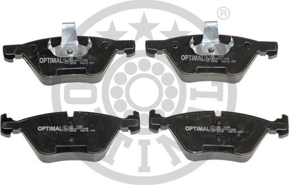 Optimal BP-12383 - Brake Pad Set, disc brake autospares.lv