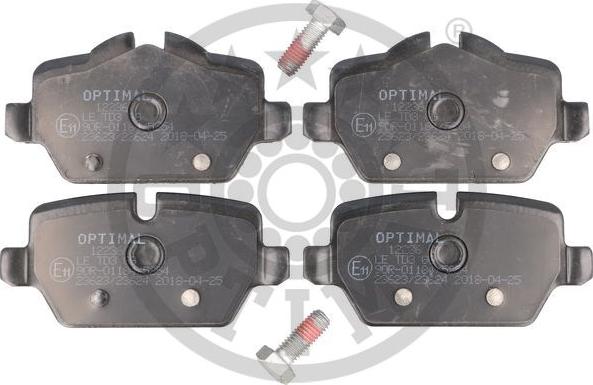 Optimal BP-12236 - Brake Pad Set, disc brake autospares.lv