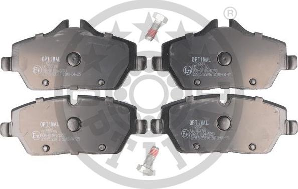 Optimal BP-12233 - Brake Pad Set, disc brake autospares.lv