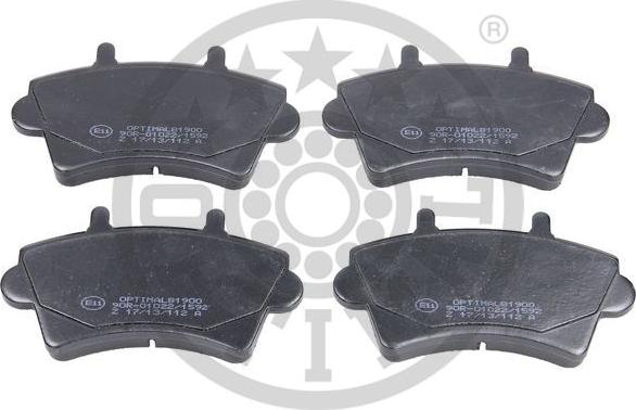 Optimal BP-81900 - Brake Pad Set, disc brake autospares.lv