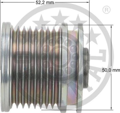 Optimal F5-1111 - Pulley, alternator, freewheel clutch autospares.lv