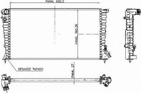 Ordonez 1020457809 - Radiator, engine cooling autospares.lv