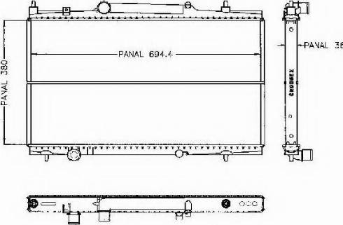 Ordonez 1020467810 - Radiator, engine cooling autospares.lv