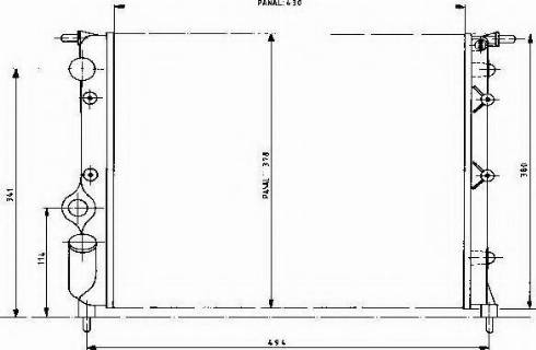 Ordonez 1020417815 - Radiator, engine cooling autospares.lv