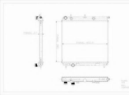 Ordonez 1020550815 - Radiator, engine cooling autospares.lv