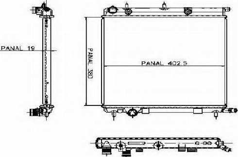 Ordonez 1020551815 - Radiator, engine cooling autospares.lv