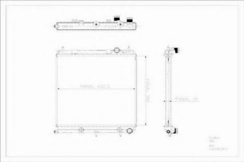 Ordonez 1020562815 - Radiator, engine cooling autospares.lv