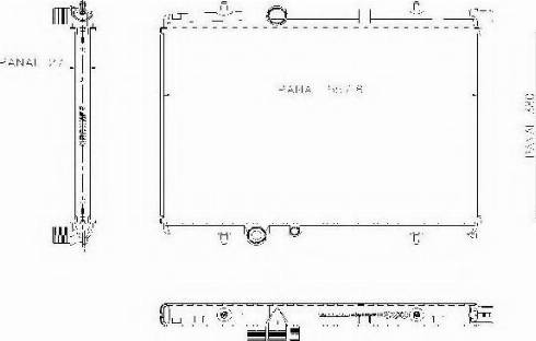 Ordonez 1020658815 - Radiator, engine cooling autospares.lv