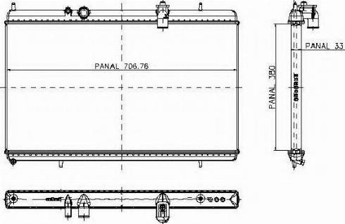 Ordonez 1020664810 - Radiator, engine cooling autospares.lv