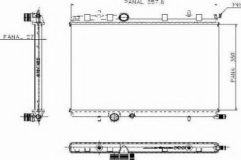 Ordonez 1020682815 - Radiator, engine cooling autospares.lv