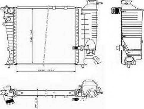 Ordonez 1020849809 - Radiator, engine cooling autospares.lv