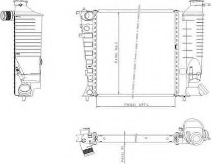 Ordonez 1020842809 - Radiator, engine cooling autospares.lv