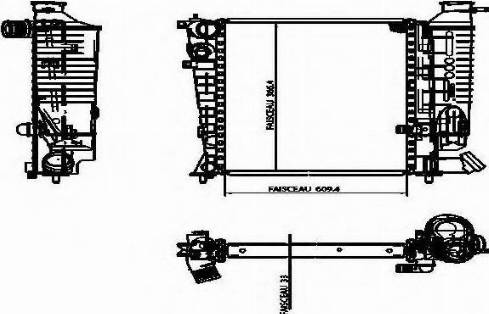 Ordonez 1020851809 - Radiator, engine cooling autospares.lv